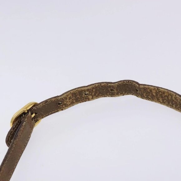 GUCCI GG Supreme Web Sherry Line Bag PVC Beige Gold - Picture 7 of 16